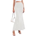 thumbnail image 1 of PRETTYGARDEN Maxi Skirts for Women Summer Flowy High Waisted Polka Dot Mermaid Office Work Spring Fashion Long Skirt, 1 of 8