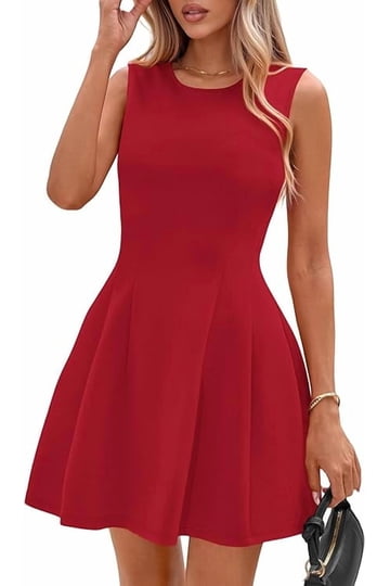 Red Flare Dresses