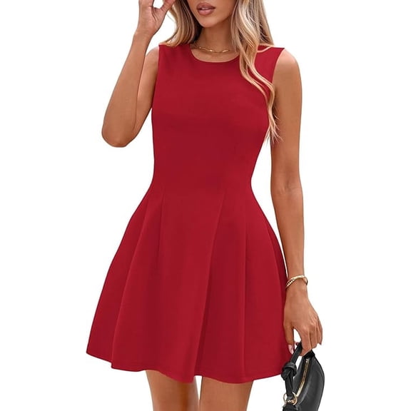PRETTYGARDEN Summer Dresses for Women Elegant Classy A Line Business Casual Work Graduation Cocktail Short Dress