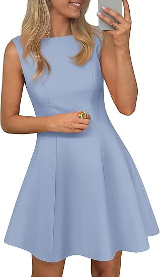 PRETTYGARDEN Summer Dresses for Women Elegant Sleeveless Boat Neck A Line Spring  Formal Cocktail Party Mini Dress - Walmart.com