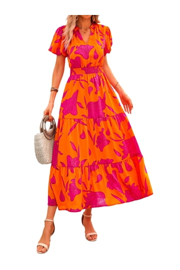 designer dress women Beach Kaftan | Wholesale Destiny Sparkly V Neck ext_size color:Gold The Pink Luxury Evening