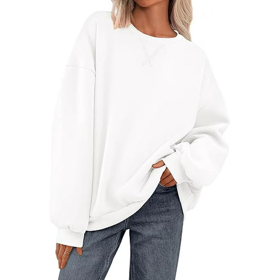 PRETTYGARDEN Sweatshirt for Women Trendy Casual Crewneck Long Sleeve Pullover Tops Fall Fashion Outfits Winter Clothes