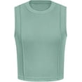 thumbnail image 1 of PRETTYGARDEN Tank Top for Women Summer Casual Sleeveless Ribbed Slim Fitted Basic Tee Shirts Spring Fashion Y2k Clothes, 1 of 10