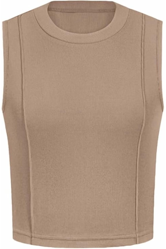 Tank Top for Women Summer Casual Sleeveless Ribbed Slim Fitted Basic Tee Shirts Spring Fashion Y2k Clothes