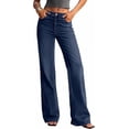 thumbnail image 1 of PRETTYGARDEN Women's Wide Leg Jeans High Waisted Denim Pants | Stretchy Flare Jeans, Comfy Soft, Basic-5-Pocket, Trendy Bottoms, Casual Office Wear, Going Out Outfits, Fashion Clothing, 1 of 8