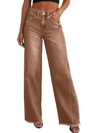 パンツ Andequal wide fringe denim pants BROWN 71YleD21fWL._AC_UY350_.jpg