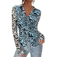 thumbnail image 1 of PRETTYGARDEN Women Button Down Floral Shirts Fall Trendy Long Sleeve V Neck Ruched Fitted Mesh Blouse Tops Date Outfits, 1 of 11