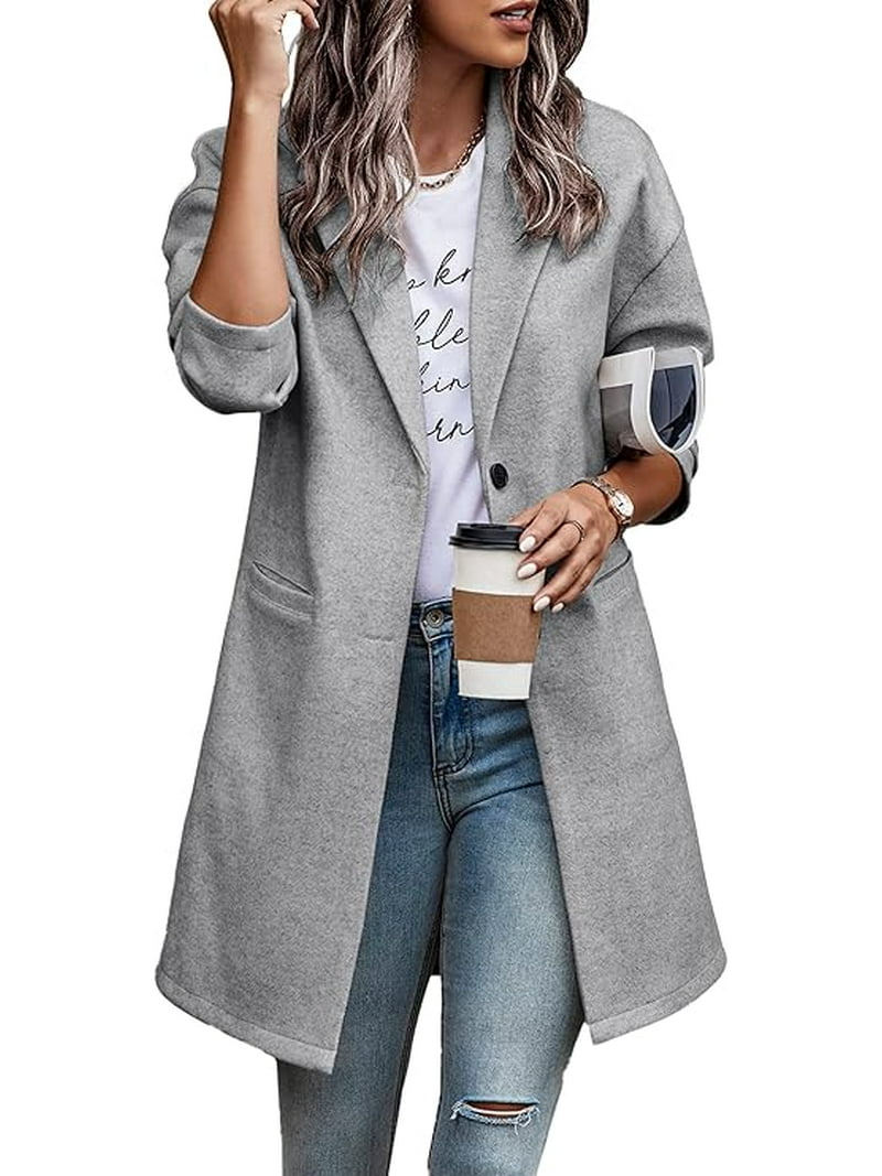 PRETTYGARDEN Women Plaid Shacket Jacket Trendy Fall Casual Button