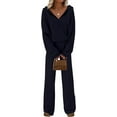 thumbnail image 1 of PRETTYGARDEN Women's 2 Piece Fall Lounge Sets Zip Up Hoodie Wide Leg Pants Tracksuit Matching Travel Outfits Clothes, 1 of 8
