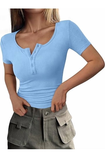 Ribbed Long Sleeve Top Womens