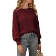 thumbnail image 1 of PRETTYGARDEN Women's 2025 Winter Pullover Sweater Casual Long Sleeve Crewneck Loose Chunky Knit Jumper Tops Blouse, 1 of 10