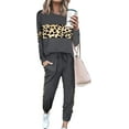 thumbnail image 1 of PRETTYGARDEN Women's Color Block 2 Piece Tracksuit Crewneck Long Sleeve Tops Long Sweatpants Outfits Lounge Sets, 1 of 8