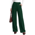 thumbnail image 1 of PRETTYGARDEN Women's Dress Pants Wide Leg Flowy Trousers High Waisted Palazzo Pants, Pleated Front, Side Pockets, Work Office Wear, Business Casual Outfits, Fall Fashion Clothing, 1 of 9
