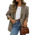 thumbnail image 1 of PRETTYGARDEN Women's Fall Blazers Button Down Fitted Lightweight Dressy Work Suit Jackets Trendy Business Casual Outfits, 1 of 8