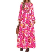 knee length dresses for ladies Long Sleeve Lace Maxi Dress main image 1