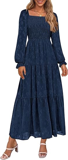 slim fit dress slacks PRETTYGARDEN Spring Casual Dresses for Women Summer Business Work Midi main image 1