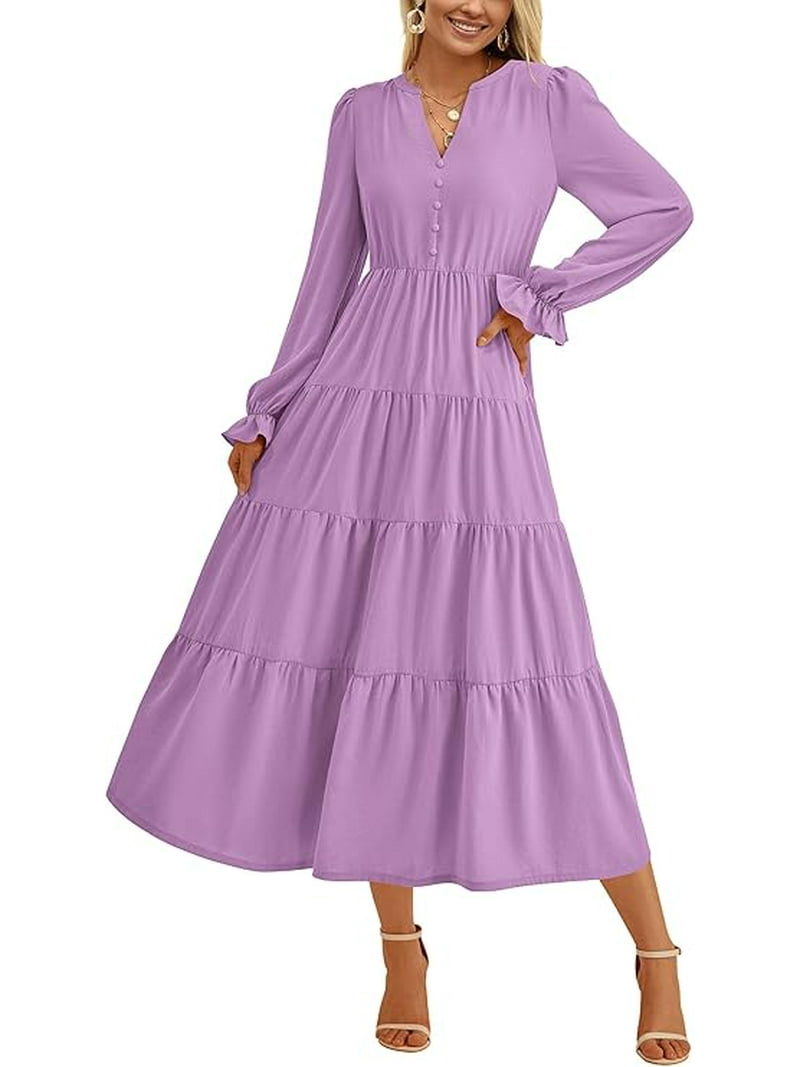 Printed Maxi Maxi Dress Fall A Line Dresses Girls Fall Dresses