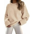 thumbnail image 1 of PRETTYGARDEN Women's Fall Oversized Sweaters Casual Crewneck Pullover Long Sleeve Fuzzy Chunky Knit Tops Blouse、, 1 of 8