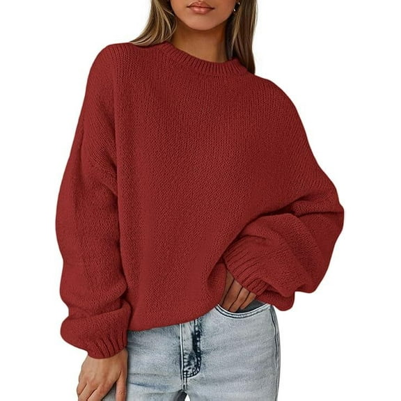 PRETTYGARDEN Women's Fall Oversized Sweaters Dressy Casual Long Sleeve Chunky Knit Winter Pullover Tops 2025 Holiday Outfits