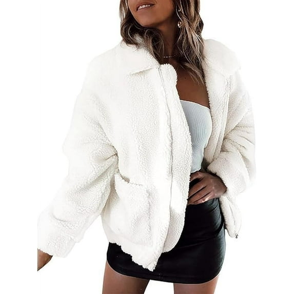 PRETTYGARDEN Women's Fashion Winter Coats Sherpa Fleece Faux Fur Shearling Oversized Trendy Jackets Warm Outerwear Clothing