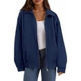 thumbnail image 1 of PRETTYGARDEN Women's Faux Suede Motorcycle Jacket Trendy Fall Fashion Oversized Zip Up Coats Winter Clothes Outerwear, 1 of 9