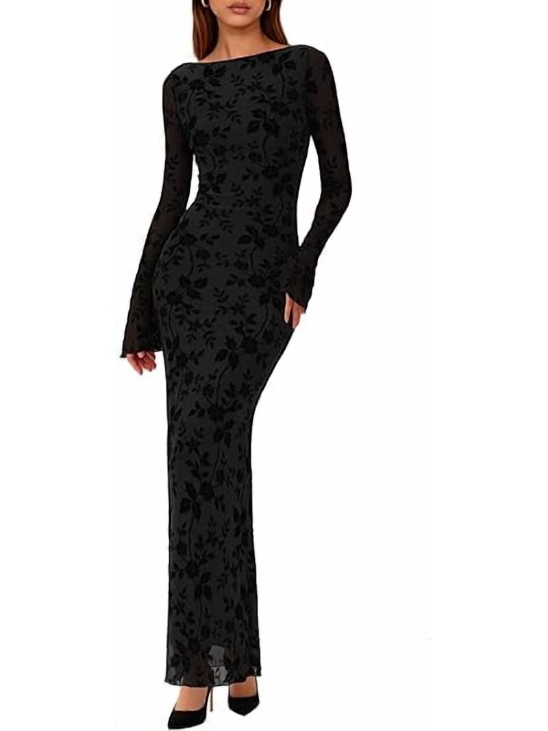 jonathan simkhai dress Mesh See Through Maxi Dress main image 0