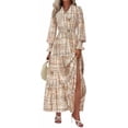 thumbnail image 1 of PRETTYGARDEN Women's Floral Maxi Dress Spring Long Sleeve V Neck Casual A Line Long Flowy Boho Party Dresses, 1 of 7