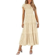 Beige Midi Dress