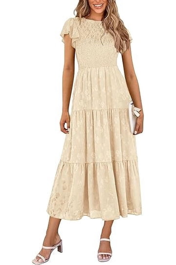 Beige Midi Dress