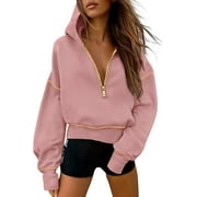 ★SCULPTOR★ Half Zip Sweat Suit Top Pale Pink SC23S265PK Pink Half Zip