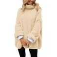 thumbnail image 1 of PRETTYGARDEN Women's Knit Oversized Sweater Fall Fashion Casual Long Sleeve Turtleneck Chunky Pullover Tops Winter Clothing, 1 of 7