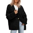 thumbnail image 1 of PRETTYGARDEN Women's Oversized Cardigan Sweaters Trendy Chunky Knit Long Sleeve V Neck Button Down Fall Winter Outfits, 1 of 8