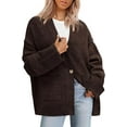 thumbnail image 1 of PRETTYGARDEN Women's Oversized Cardigan Sweaters Trendy Chunky Knit Long Sleeve V Neck Button Down Fall Winter Outfits, 1 of 8