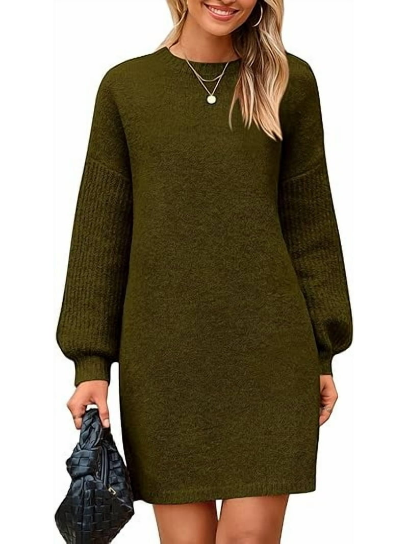 PRETTYGARDEN Women's Oversized Sweater Dress Fall Long Sleeve