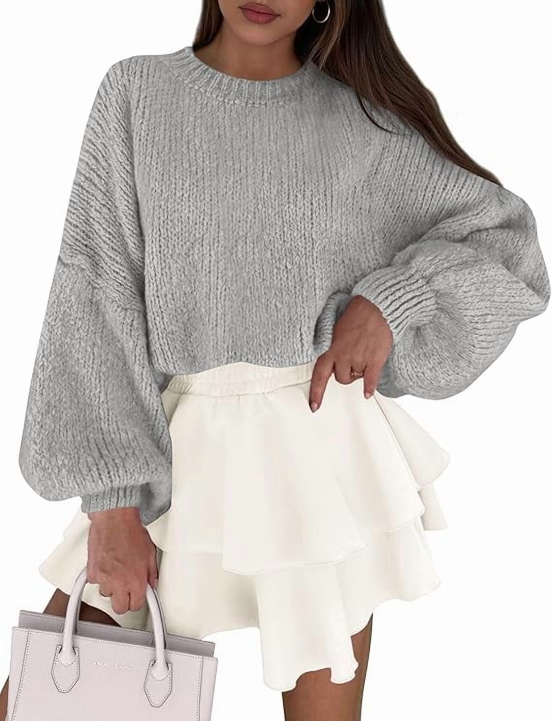 Urbann-Vibe Oversized Pullover Sweater For Women With Chunky Knit Cozy Warm Dropped Shoulders main image 1