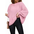 thumbnail image 1 of PRETTYGARDEN Women's Oversized Sweaters Sleeve Crew Neck Jumper Tops Chunky Knit Pullover Sweater, 1 of 6