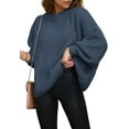 thumbnail image 1 of PRETTYGARDEN Women's Oversized Sweaters Sleeve Crew Neck Jumper Tops Chunky Knit Pullover Sweater, 1 of 6