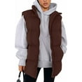 thumbnail image 1 of PRETTYGARDEN Women's Puffer Jacket Vests Fall Casual Sleeveless Stand Collar Zip Up Coats Warm Winter Outerwear, 1 of 9