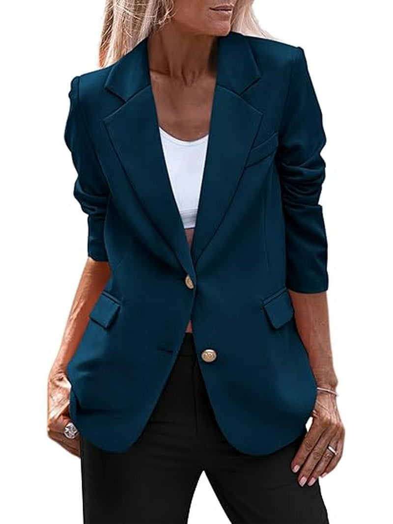 PRETTYGARDEN Women's Spring Fall Business Casual Blazers Long