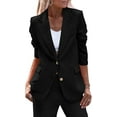 thumbnail image 1 of PRETTYGARDEN Women's Spring Fall Business Casual Blazers Long Sleeve Notch Lapel Trendy Work Office Blazer Jackets Outerwear, 1 of 9