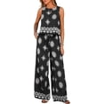 thumbnail image 1 of PRETTYGARDEN Women's Summer 2 Piece Lounge Sets Boho Floral Tank Tops Flowy Wide Peg Pants Travel Beach Vacation Outfits, 1 of 10