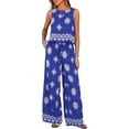 thumbnail image 1 of PRETTYGARDEN Women's Summer 2 Piece Lounge Sets Boho Floral Tank Tops Flowy Wide Peg Pants Travel Beach Vacation Outfits, 1 of 10