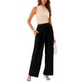 thumbnail image 1 of PRETTYGARDEN Women's Summer 2 Piece Outfits Ribbed Knit Lounge Sets Tracksuit Sleeveless Crop Tank Tops Wide Leg Casual Pants, 1 of 6