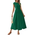 thumbnail image 1 of PRETTYGARDEN Women's Summer Casual Long Dresses Cap Sleeve Patchwork A Line Flowy Modest Elegant Homecoming Maxi Dress, 1 of 5