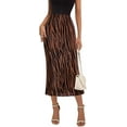 thumbnail image 1 of PRETTYGARDEN Women's Summer High Waist Graphic Print A Line Pleated Long Skirts for Women Trendy Plisse Midi Skirt, 1 of 5