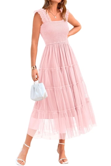 Smocked Midi Dress
