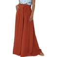 thumbnail image 1 of PRETTYGARDEN Women's Summer Wide Leg Palazzo Pants High Waisted Flowy Pockets Trendy Casual Lounge Boho Beach Trousers, 1 of 10