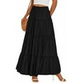 thumbnail image 1 of PRETTYGARDEN Women's Tiered Maxi Skirt Summer Spring Fashion High Waisted Long Flowy Casual Boho Beach Vacation Clothes, 1 of 10