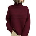 thumbnail image 1 of PRETTYGARDEN Women's Turtleneck Sweaters Fall Chunky Knit Pullover Long Sleeve Jumper Tops Trendy Winter Clothes, 1 of 7