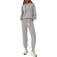 thumbnail image 1 of PRETTYGARDEN Women's Two Piece Outfits Sweatsuits Lounge Sets Hoodies Sweatshirt Joggers Sweatpants Fall Fashion Clothes, 1 of 8